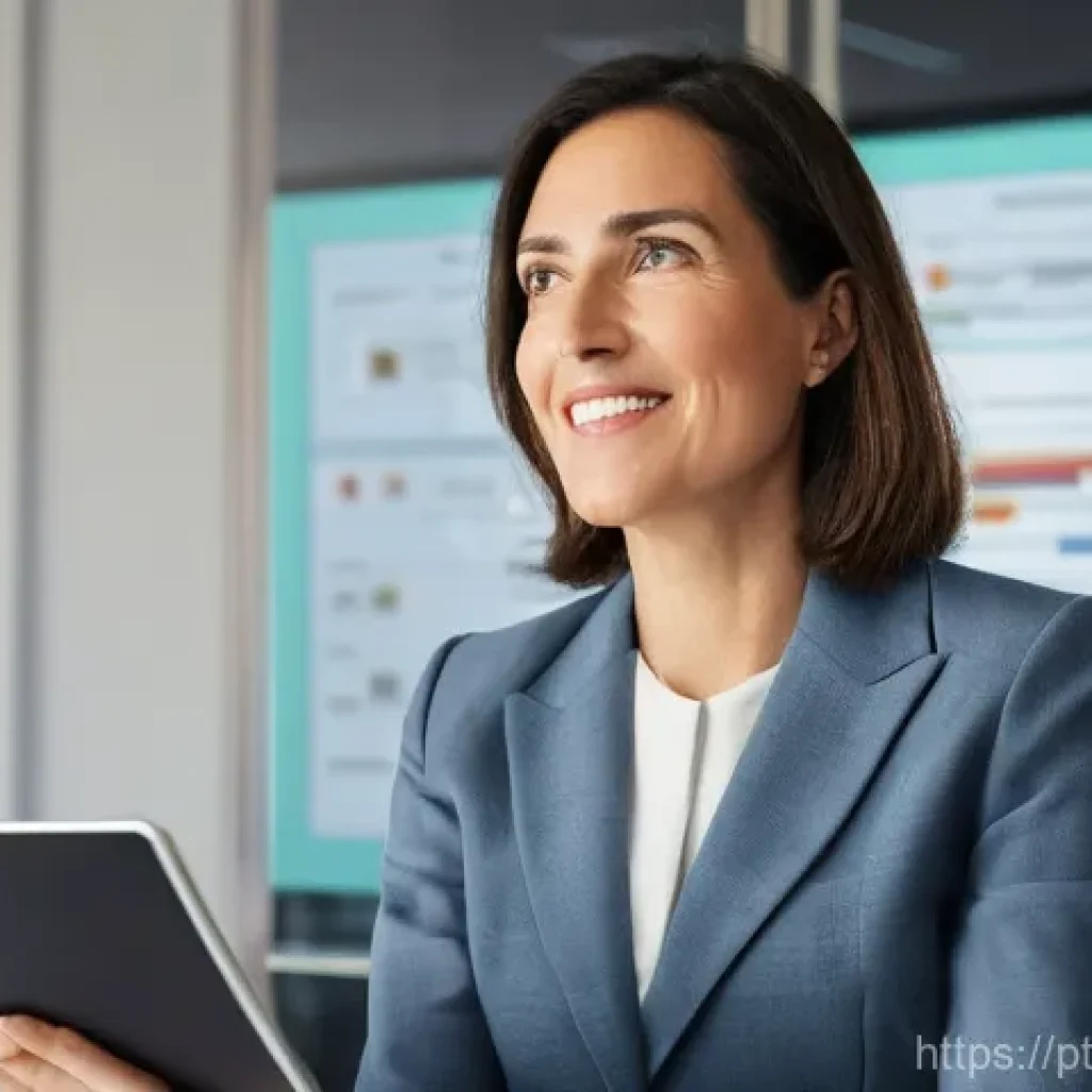 세무사로서의 고객 신뢰 구축 - **Prompt 1: Transparent Fiscal Guidance**
    A bright, well-lit image of a female fiscal consultant...